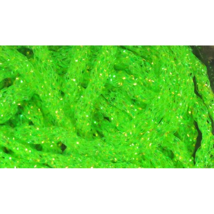 Тесьма Hareline Dyed Pearl Diamond Braid #124 Fl Chum Green фото 1