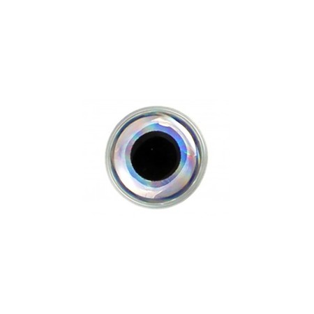 Глазки Future Fly 3D Epoxy Eyes Silver 9.0mm 20pcs фото