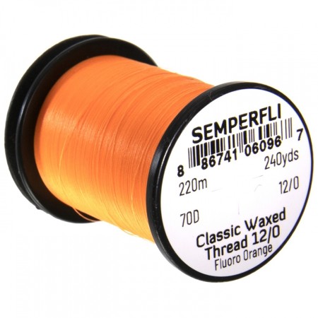 Нитки Semperfli Classic Waxed Thread 12/0 240yds Fl Orange фото
