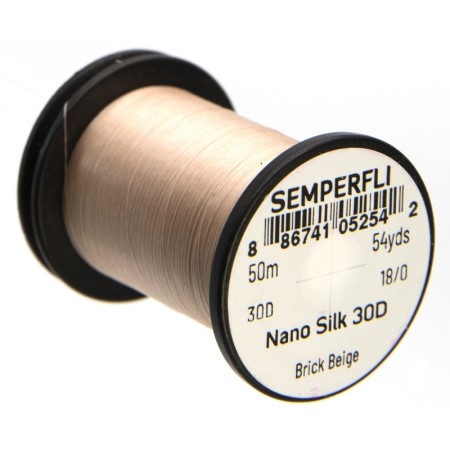 Нитки Semperfli Nano Silk Ultra 30D 50m 18/0 Brick Beige фото