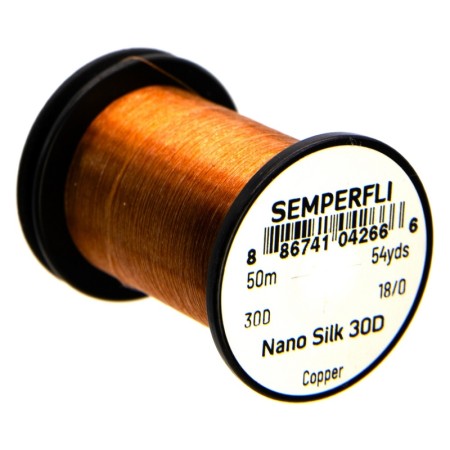 Нитки Semperfli Nano Silk Ultra 30D 50m 18/0 Copper фото