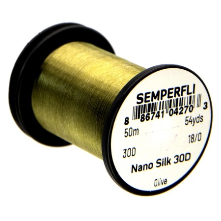 Нитки Semperfli Nano Silk Ultra 30D 50m 18/0 Olive фото