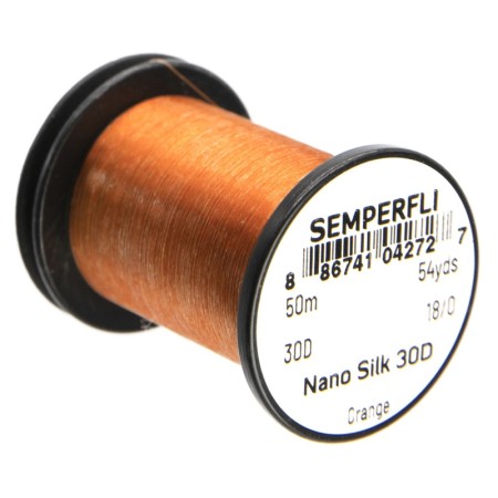 Нитки Semperfli Nano Silk Ultra 30D 50m 18/0 Orange фото