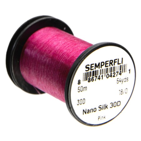 Нитки Semperfli Nano Silk Ultra 30D 50m 18/0 Pink фото