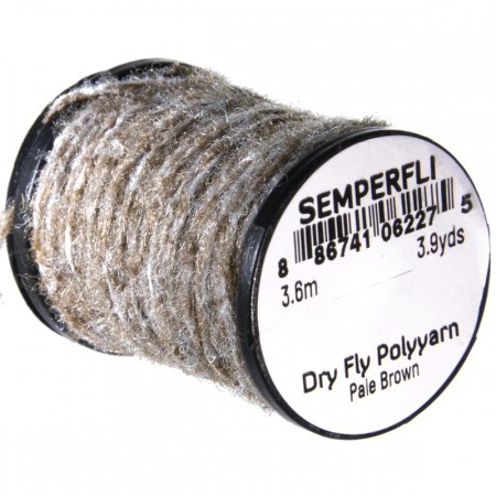 Шерсть Semperfli Dry Fly Polyyarn 3.6m Pale Brown фото