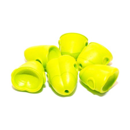 Поппер Hareline Double Barrel Popper Bodies Medium #385 Yellow/Chartreuse фото