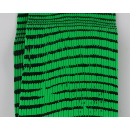 Резиновые ножки Hareline Tarantu-Legs #5 Green Chartreuse/Black Barred фото
