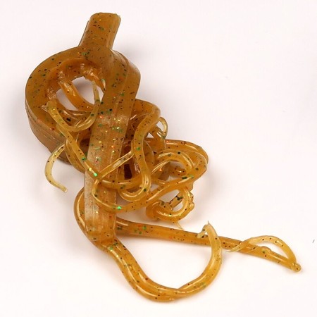 Силикон Hareline Mini Squiggle Worms #369 Tan фото