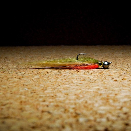 Муха нахлыст CRM Baitfish Minnow Tungsten Head 5.5mm Orange/Sand/Dk Olive фото