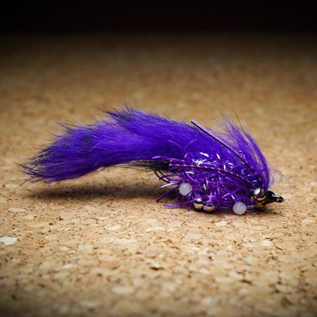 Муха нахлыст TFF Night Leech Sili Legs #2 Purple фото