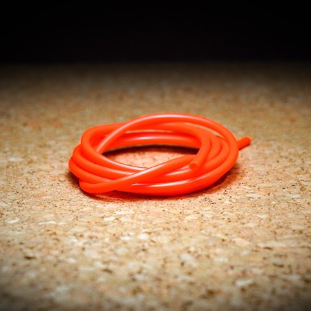 Трубка силикон TFF Silicone Tube Hook Holder 3mm 1m Fl Orange фото
