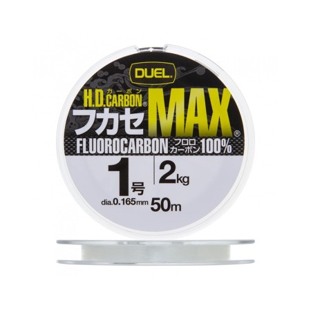 Леска Duel HD Carbon MAX Fluorocarbon 100% 50m #0.8 0.148mm 1.7kg фото