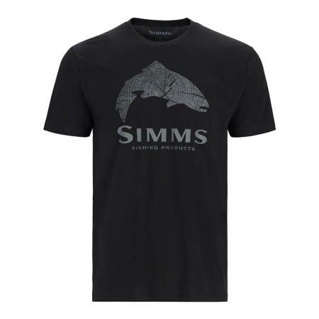 Футболка SIMMS Wood Trout Fill T-Shirt Black S фото