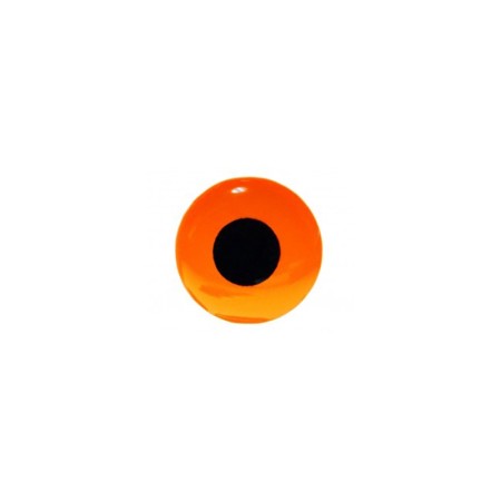 Глазки Future Fly 3D Epoxy Eyes Fl Orange 9.0mm 20pcs фото