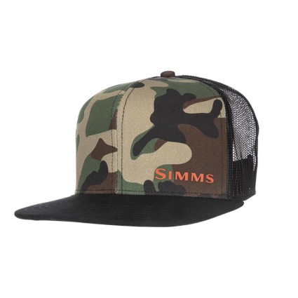 Бейсболка SIMMS CX Flat Brim Cap Woodland Camo фото