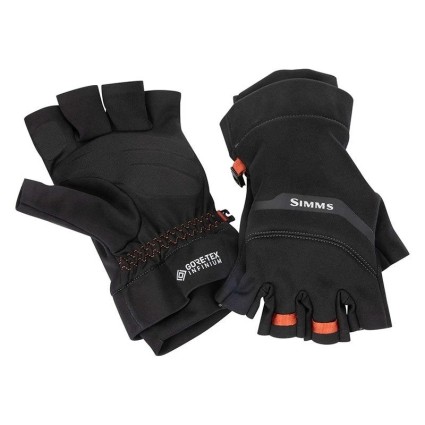 Перчатки SIMMS Gore-Tex Infinium Half Finger Black M фото