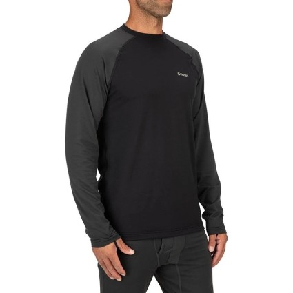 Термофутболка SIMMS Lightweight Baselayer Top Black XXL фото 2