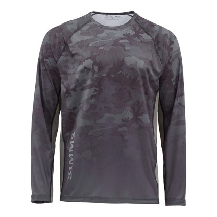 Термофутболка SIMMS Challenger Solar Tech Jersey Hex Flo Camo Carbon XL фото 1