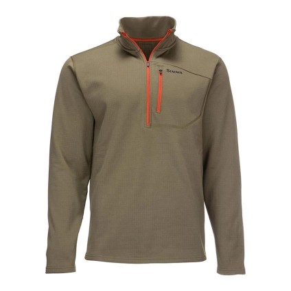 Пуловер SIMMS Thermal 1/4 Zip Top Dark Stone XL фото 1
