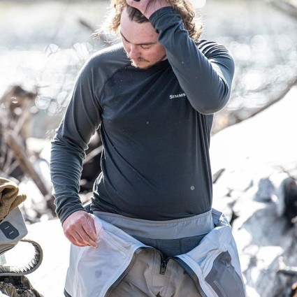 Термофутболка SIMMS Lightweight Baselayer Top Black M фото 5