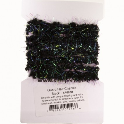 Синель Semperfli Guard Hair Chenille Black фото 1