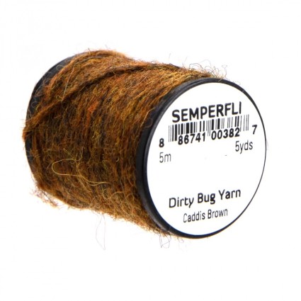 Шерсть Semperfli Dirty Bug Yarn 5m Caddis Brown фото 1