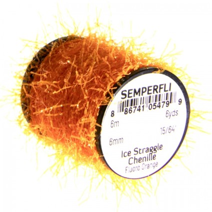 Синель Semperfli Ice Straggle Chenille Fl Orange фото 1