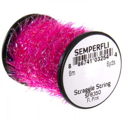 Тесьма Semperfli Straggle String Micro Chenille 6m Fl Pink фото 1