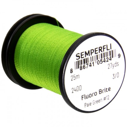 Нить Semperfli Fluoro Brite #12 25m Pale Green фото 1