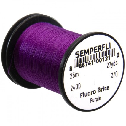 Нить Semperfli Fluoro Brite 25m Purple фото 1