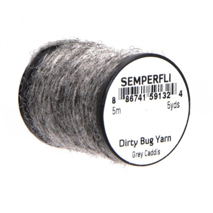 Шерсть Semperfli Dirty Bug Yarn 5m Grey Caddis фото 1