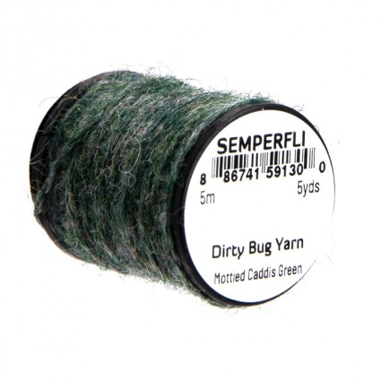 Шерсть Semperfli Dirty Bug Yarn 5m Mottled Caddis Green фото 1