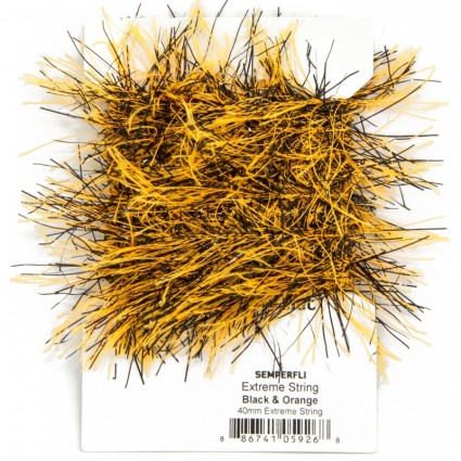 Синель Semperfli Extreme String 40mm Black & Orange фото