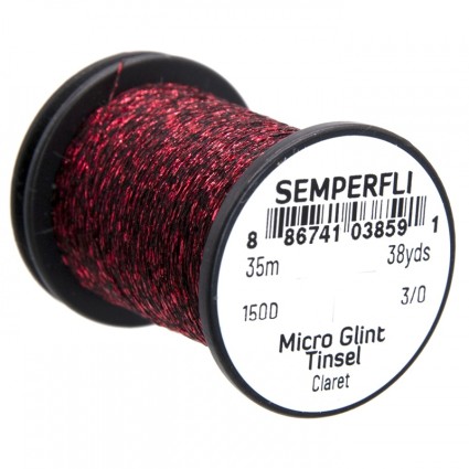 Люрекс Semperfli Micro Glint Nymph Tinsel 35m Claret фото 1