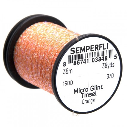 Люрекс Semperfli Micro Glint Nymph Tinsel 35m Orange фото 1
