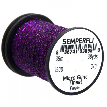 Люрекс Semperfli Micro Glint Nymph Tinsel 35m Purple фото 1