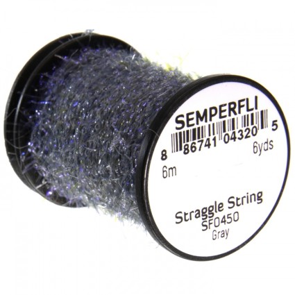 Тесьма Semperfli Straggle String Micro Chenille 6m Gray фото 1