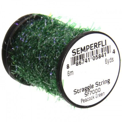 Тесьма Semperfli Straggle String Micro Chenille 6m Peacock Green фото 1