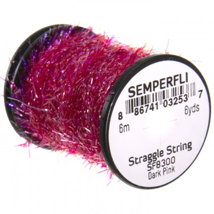 Тесьма Semperfli Straggle String Micro Chenille 6m Dark Pink фото 1