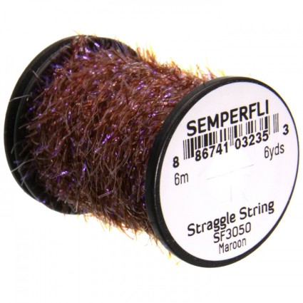 Тесьма Semperfli Straggle String Micro Chenille 6m Maroon фото 1