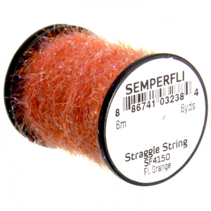 Тесьма Semperfli Straggle String Micro Chenille 6m Fl Orange фото 1
