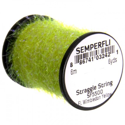 Тесьма Semperfli Straggle String Micro Chenille 6m Fl Wimbledon Yellow фото 1