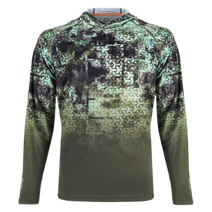 Термофутболка FHM Mark Hoodie V2 Принт хаки/хаки M фото 1