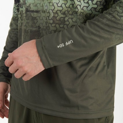 Термофутболка FHM Mark Hoodie V2 Принт хаки/хаки M фото 6