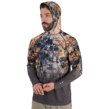 Термофутболка FHM Mark Hoodie V2 Принт серо-оранжевый/серый L фото 3