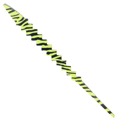 Хвост Fishon Saddle Tail XL Yellow Fluo Barred 6pcs фото