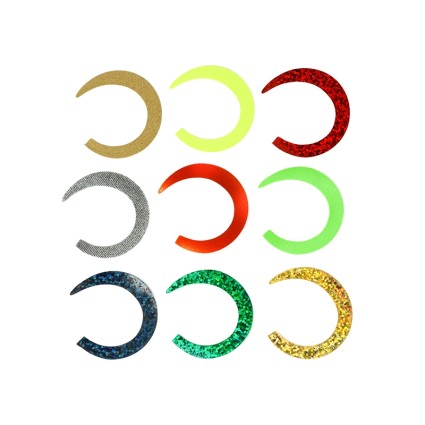Хвост Fishon Wiggle Tails M Holo Silver/Holo Gold 6pcs фото 2