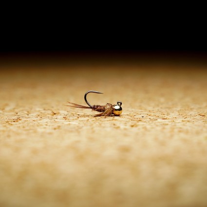 Муха нахлыст TFF SB Tungsten Head 4.0mm Pheasant Tail Jig #12 0.7g Natural фото 1