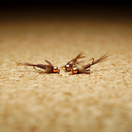 Муха нахлыст TFF SB Tungsten Head 3.5mm Pheasant Tail Copper #12 Natural фото 2