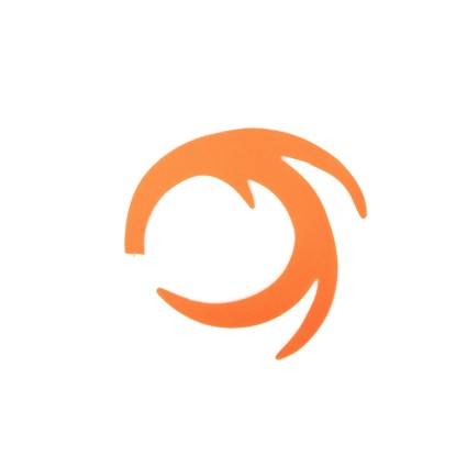 Хвост Fishon Dragon Tail L Orange Fluo 6pcs фото 1